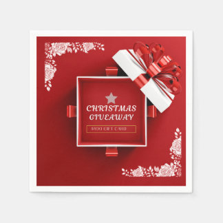 Serviette En Papier Carte cadeau de Noël