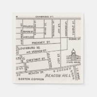 Carte de Beacon Hill à Boston