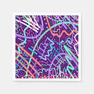 Serviette En Papier Carte des étoiles