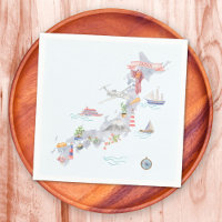 Carte illustrée du Japon