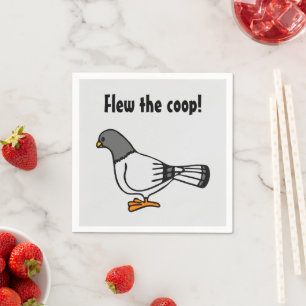 Serviette En Papier Carte postale d'adresse nouvelle avec un pigeon gr