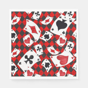 Serviette En Papier Cartes à jouer