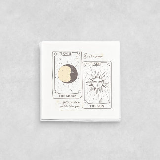 Serviette En Papier Cartes Tarot | Enterrement de Vie de Jeune Fille |