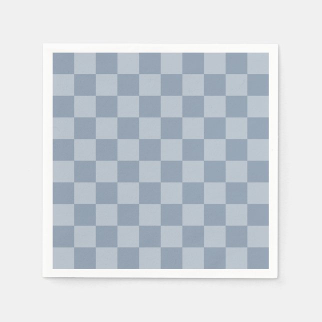 Serviette En Papier Carton bleu Dusty (Devant)