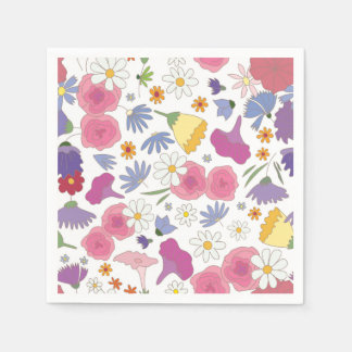 Serviette En Papier Carton floral