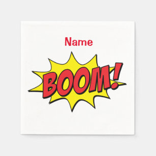 Serviette En Papier Cartoon Boom Thunder_Cove