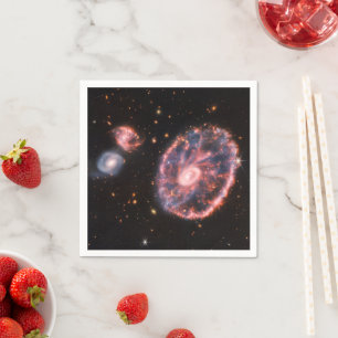 Serviette En Papier Cartwheel Galaxy, James Webb Télescope Spatial