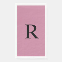 Cashmere Rose rose Monogramme Papier serviette d'h