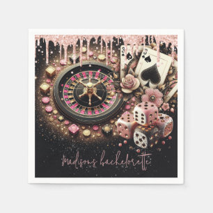 Serviette En Papier Casino personnalisé de luxe Bachelorette