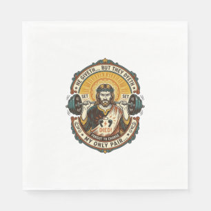 Serviette En Papier Casque Jésus mort milieu Ensemble silencieux Gym W