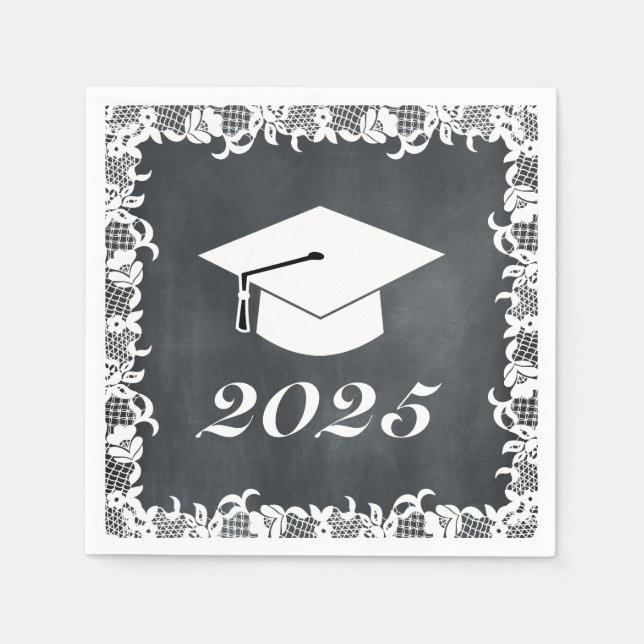 Serviette En Papier Casquette Casquette de classement Blackboard & Whi (Devant)