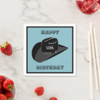 Casquette d'anniversaire Cowboy