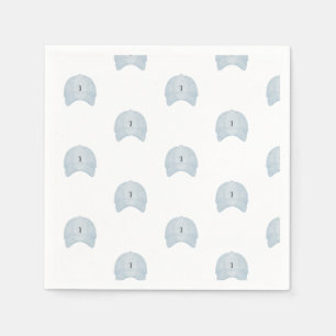 Serviette En Papier Casquette de golf bleu naptkin