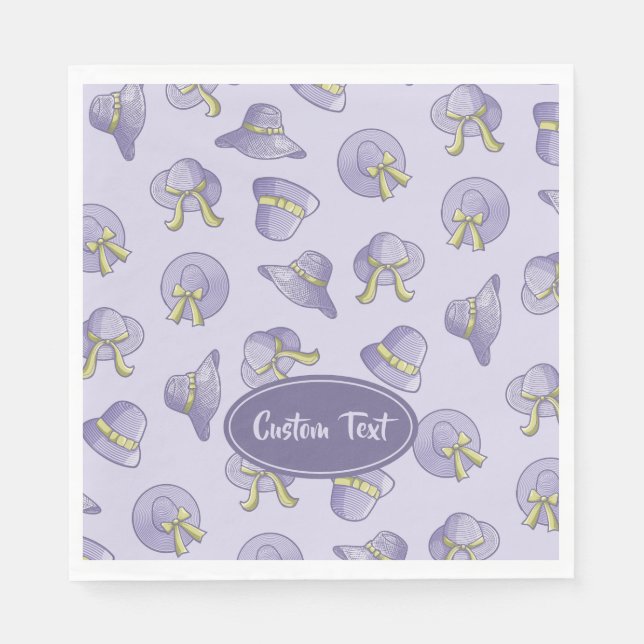 Serviette En Papier Casquettes d'été Lilac (Devant)