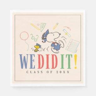 Serviette En Papier Casse-croûtes Snoopy Woodstock Nous l'avons fait C