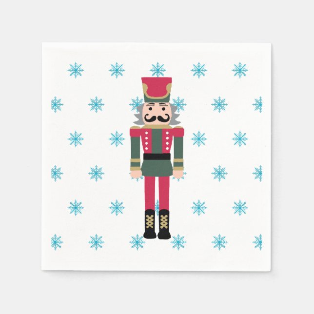 Serviette En Papier Casse-noisette Illustration de ballet Snowflake se (Devant)