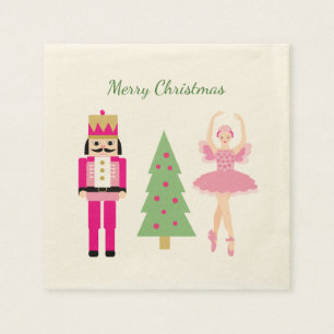 Serviette En Papier Casse-noix, arbre de Noël, Ballerina