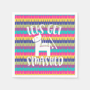 Serviette En Papier Cassez la Fiesta Drôle Pinata