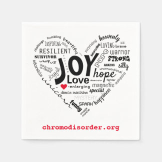 Serviette En Papier CDO Heart Napkin