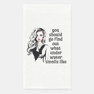 Serviette En Papier Ce que l'eau sent comme