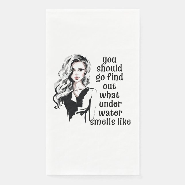 Serviette En Papier Ce que l'eau sent comme (Devant)