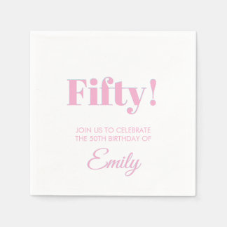 Serviette En Papier Célébration d'anniversaire personnalisable serviet