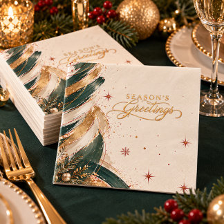 Serviette En Papier Célébration de vacances de Noël d'entreprise abstr