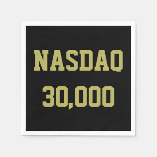 Serviette En Papier Célébration du NASDAQ à 30 000 points en Bourse