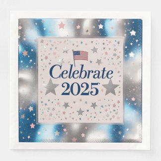 Serviette En Papier Célébration Étincelante Indépendance