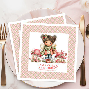 Serviette En Papier Célébration Magique d'Anniversaire de Fée de la Fo