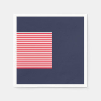 Serviette En Papier Célébration patriotique amusante rouge blanc et bl