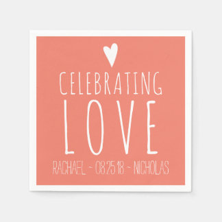 Serviette En Papier Célébrer l'amour | MARIAGE