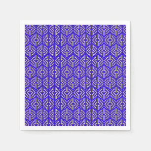 Serviette En Papier Cellules bleues