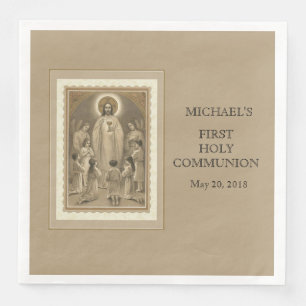 Serviette En Papier Centre serveur catholique de Jésus d'enfant de