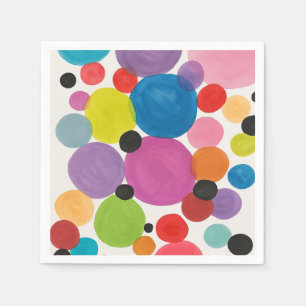 Serviette En Papier Cercles artistiques Abstraits