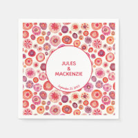 Cercles d'aquarelle rose Abstrait