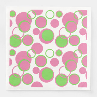 Serviette En Papier Cercles de gomme à bulles
