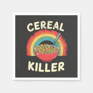 Serviette En Papier Céréales Killer Mens Food Pun True Crime