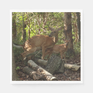Serviette En Papier Cerf et Biche au Parc National de Shenandoah