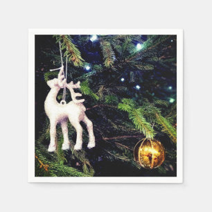 Serviette En Papier Cerf sur un arbre