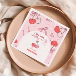 Serviette En Papier Cerise sur le Baby shower supérieur