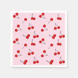 Serviette En Papier Cerises 