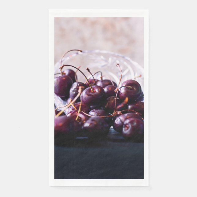 Serviette En Papier Cerises (Devant)