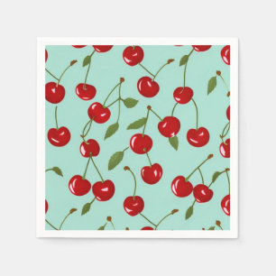Serviette En Papier Cerises d'été