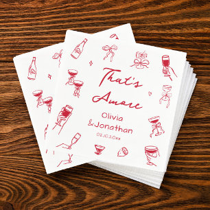 Serviette En Papier C'est Amore Mariage