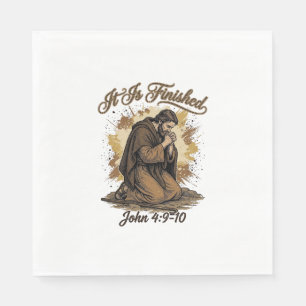 Serviette En Papier C'est Fini Verset Biblique Chemise Chrétienne Vint