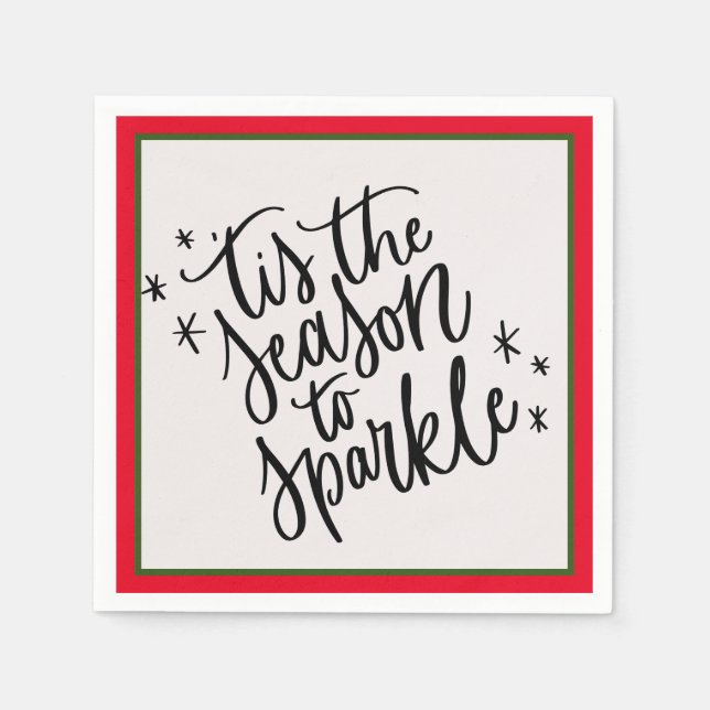 Serviette En Papier C'Est La Saison Pour Éclater (Devant)