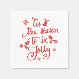 Serviette En Papier c'est la saison pour être joyeux