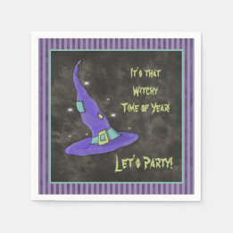 Serviette En Papier C'est l'Halloween de l'année en sorcière