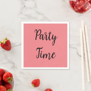 Serviette En Papier C'est l'heure de faire la fête